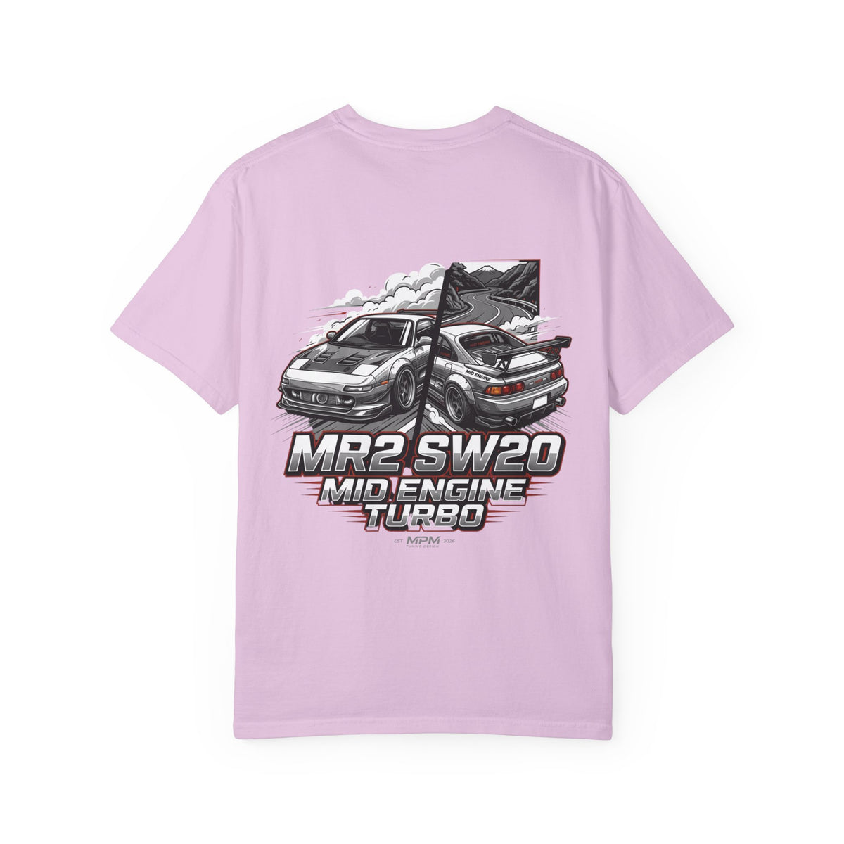 Toyota MR2 SW20 Mid-Engine Turbo T-Shirt — JDM Racing Graphic Tee | MPM Tuning Design