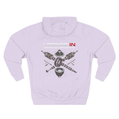 Car Parts Hoodie — Locked In Drivetrain Graphic Fleece | MPM Tuning Design
