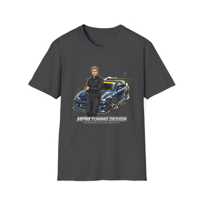 Racing Legend T-Shirt — Illustrated Driver with Performance Sports Car | MPM Tuning Design