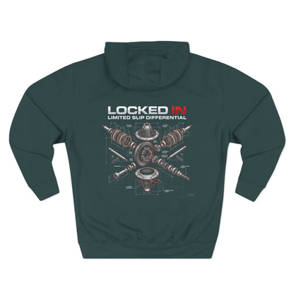 Car Parts Hoodie — Locked In Drivetrain Graphic Fleece | MPM Tuning Design