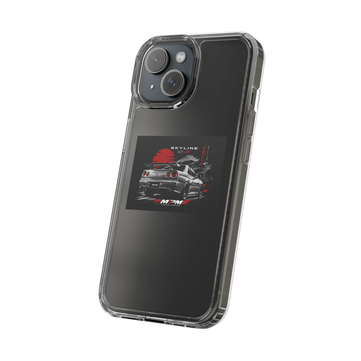 Clear Phone Case — Nissan Skyline GT-R Racing Car Graphic | MPM Tuning Design