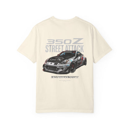 Nissan 350Z Street Attack T-Shirt — JDM Racing Car Graphic Tee | MPM Tuning Design