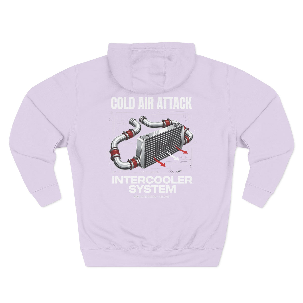 Cold Air Attack Hoodie — Intercooler Graphic JDM Fleece | MPM Tuning Design