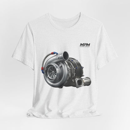 Turbocharger Graphic Tee — MPM Turbo Engine Shirt for Car Enthusiasts