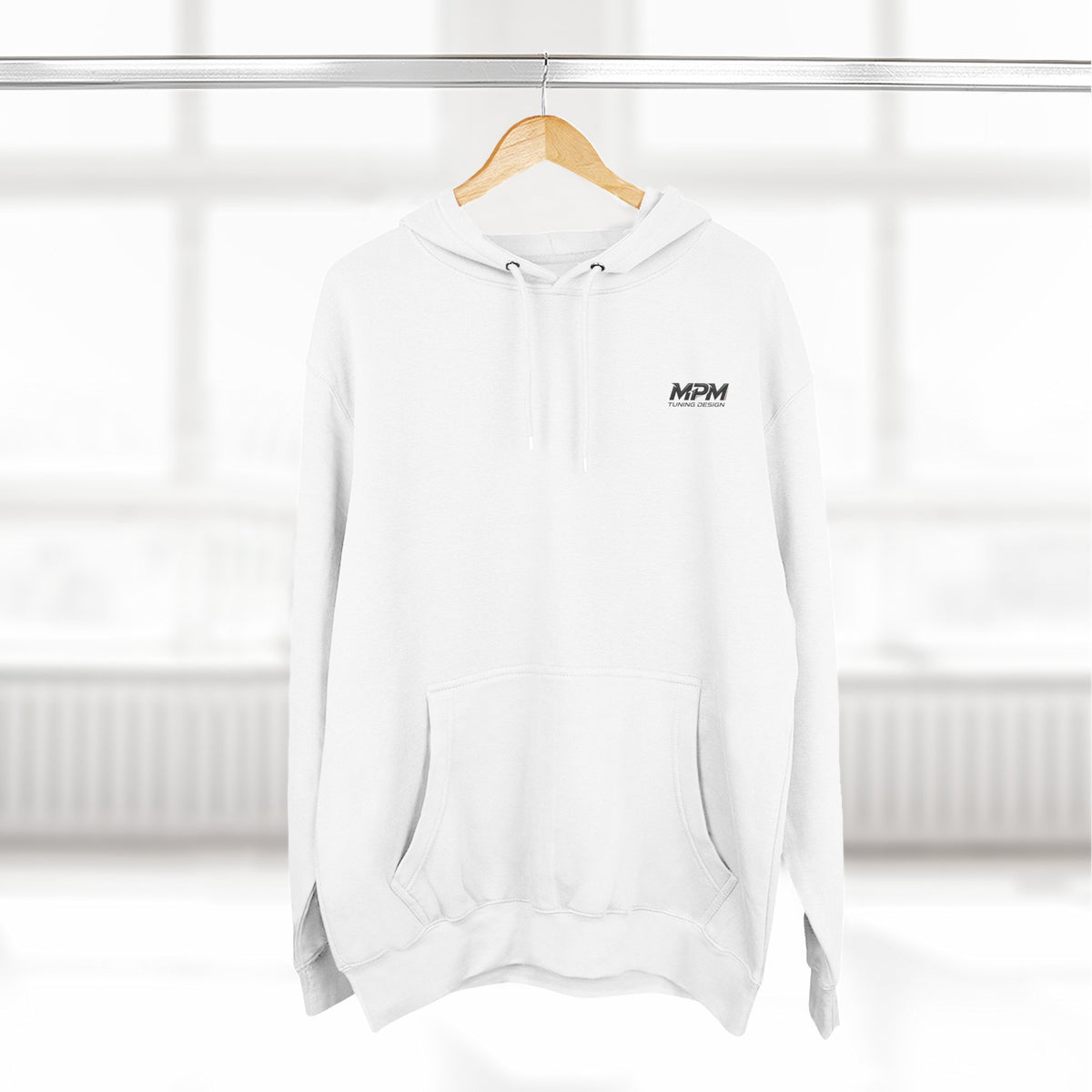 Racing Skyline Hoodie — Neon Drift Car Graphic Fleece Hoodie