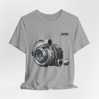 Turbocharger Graphic Tee — MPM Turbo Engine Shirt for Car Enthusiasts
