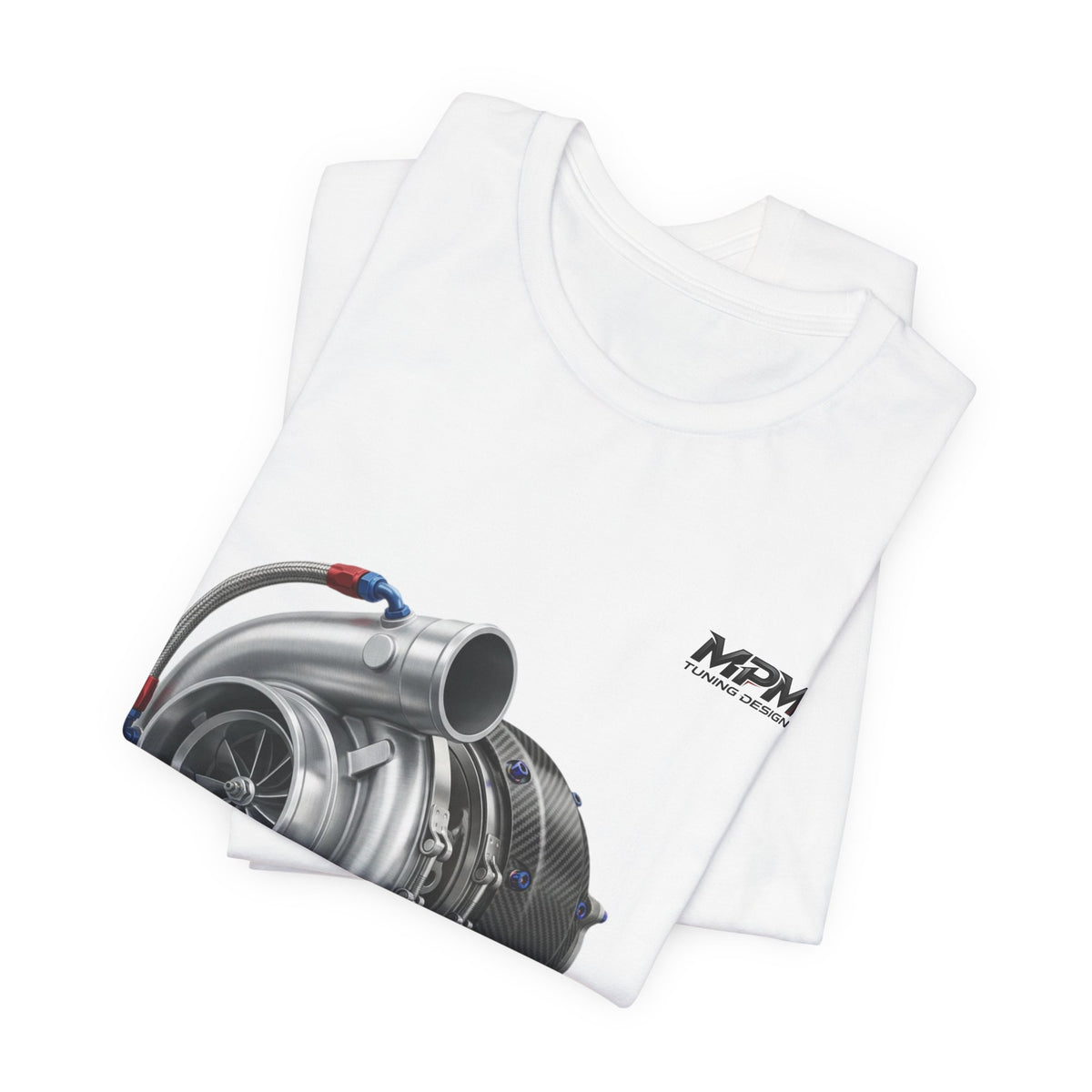 Turbocharger Graphic Tee — MPM Turbo Engine Shirt for Car Enthusiasts