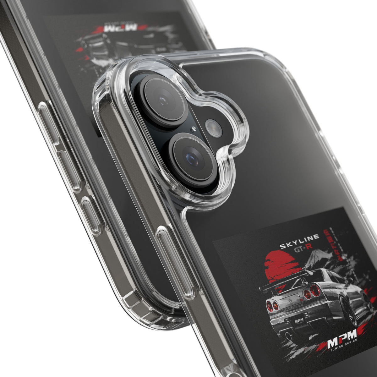Clear Phone Case — Nissan Skyline GT-R Racing Car Graphic | MPM Tuning Design