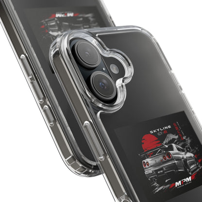 Clear Phone Case — Nissan Skyline GT-R Racing Car Graphic | MPM Tuning Design