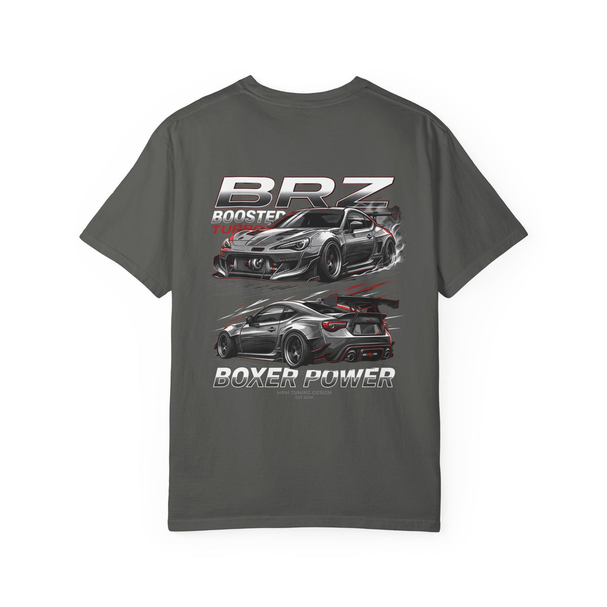 Subaru BRZ Twin Turbo Racing T-Shirt — JDM Drift Car Graphic Tee | MPM Tuning Design