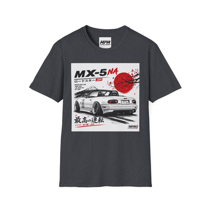Mazda MX-5 NA Retro Racing T-Shirt — Japanese Sun Track Day Tee | MPM Tuning Design