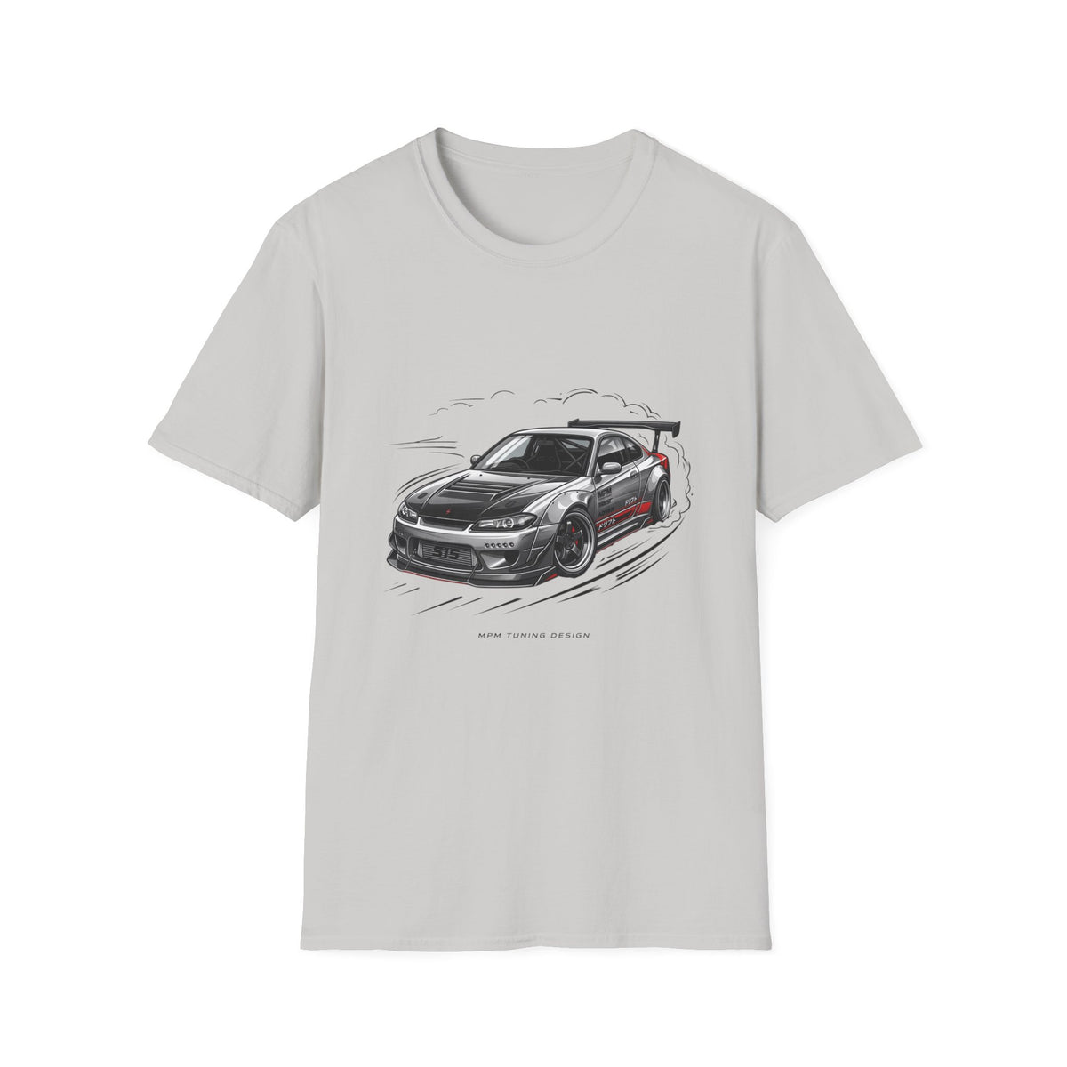 Car Drift T-Shirt — Black Sports Coupe Illustration Tee | MPM Tuning Design