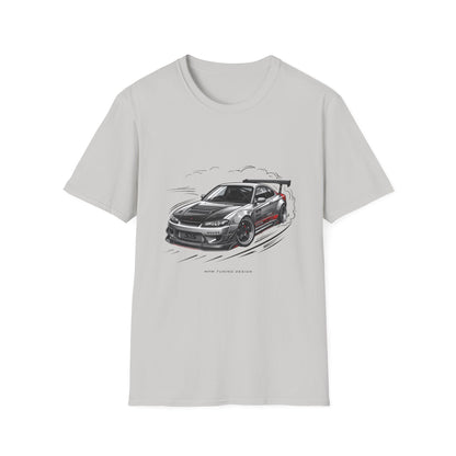 Car Drift T-Shirt — Black Sports Coupe Illustration Tee | MPM Tuning Design
