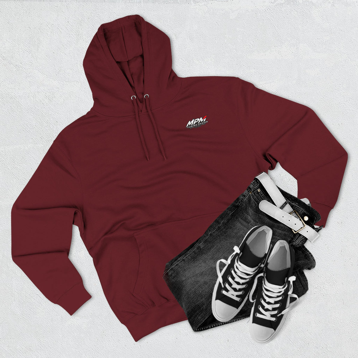RB26 Engine Illustration Hoodie — JDM Racing Fleece Pullover | MPM Tuning Design