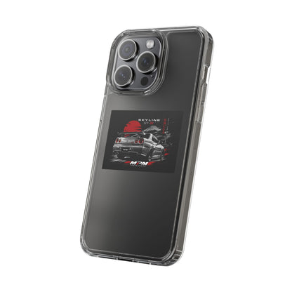 Clear Phone Case — Nissan Skyline GT-R Racing Car Graphic | MPM Tuning Design