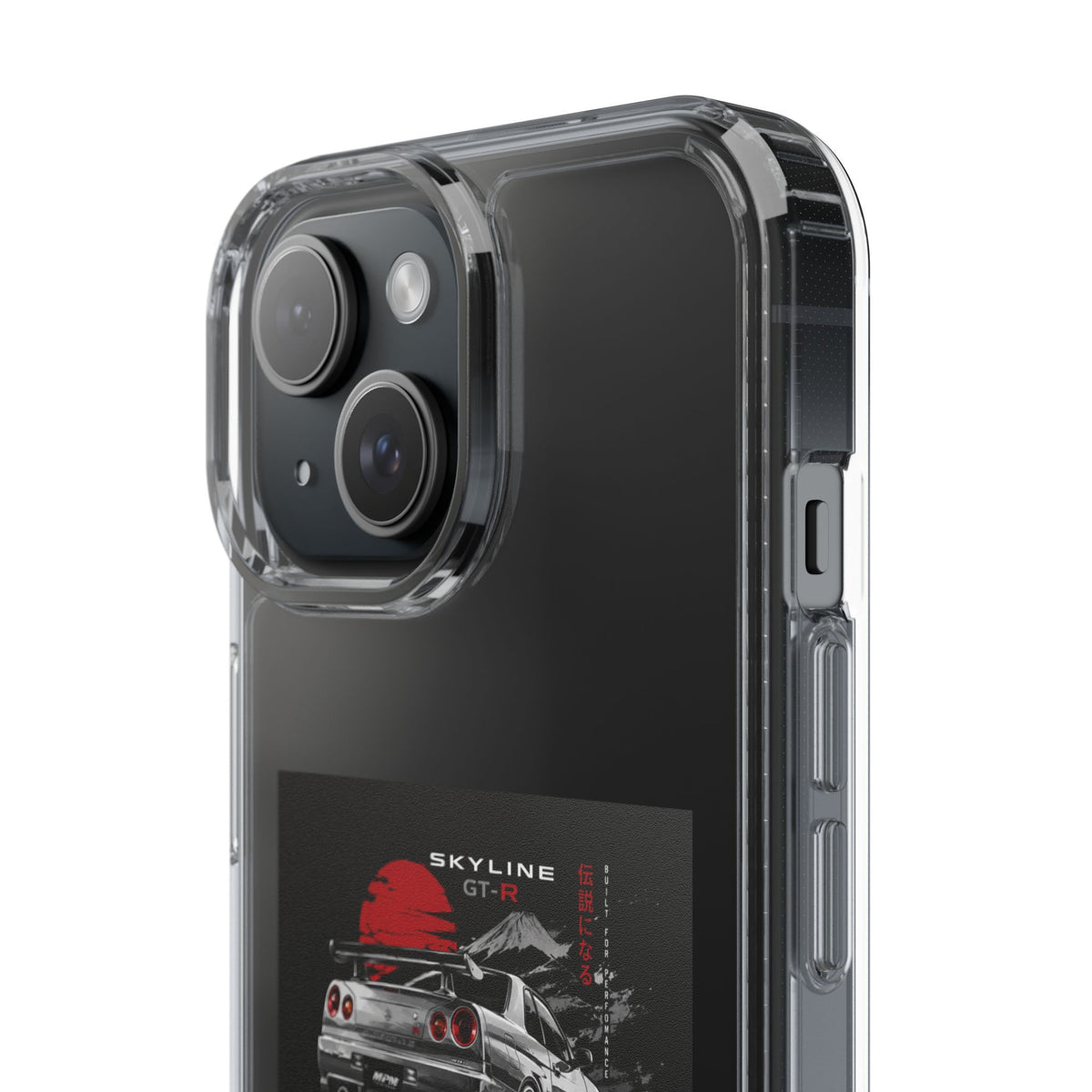 Clear Phone Case — Nissan Skyline GT-R Racing Car Graphic | MPM Tuning Design