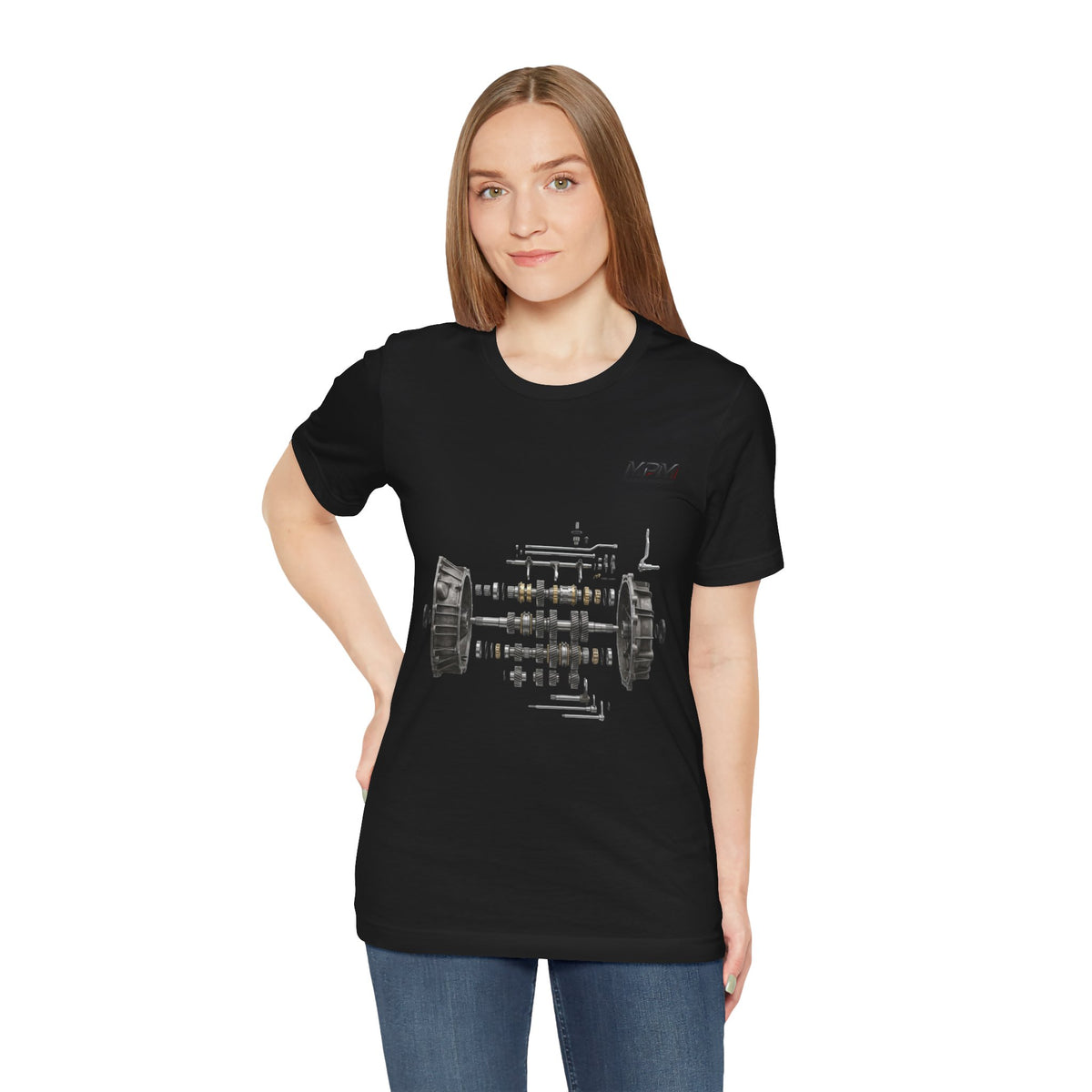 Engine Blueprint Graphic Tee — Mechanical Schematic T-Shirt | MPM Tuning Design