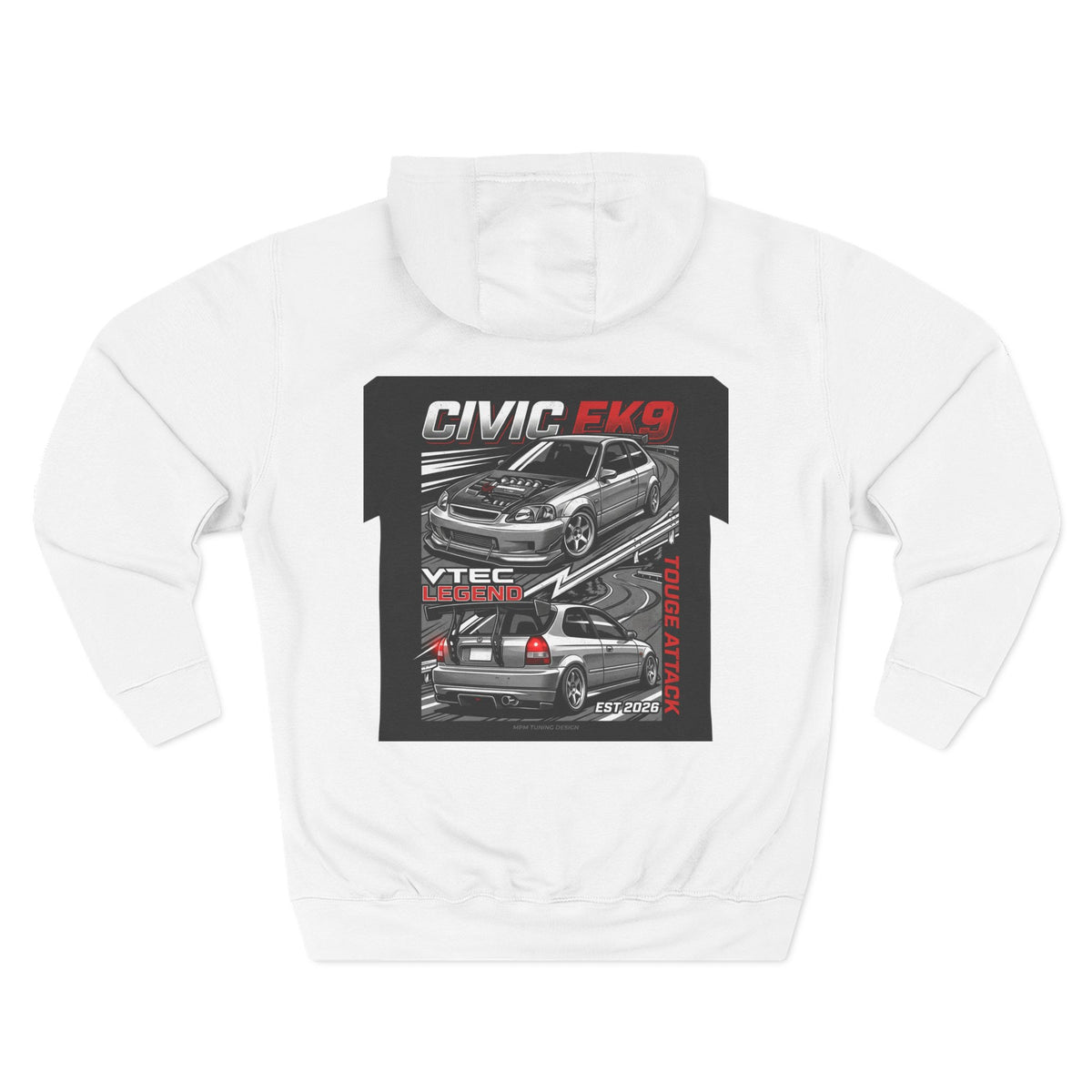 Honda Civic EK9 VTEC Legend Hoodie — JDM Racing Car Graphic Fleece | MPM Tuning Design