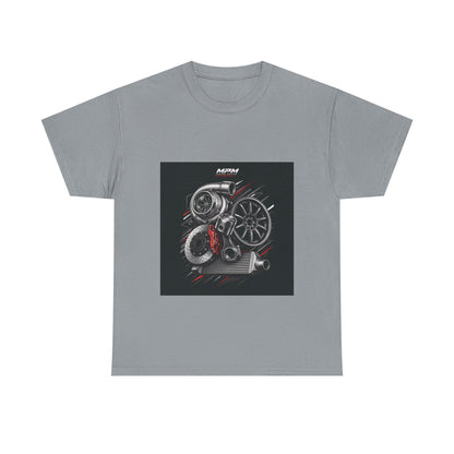 Turbo Engine Parts T-Shirt — Automotive Mechanics Racing Graphic Tee | MPM Tuning Design