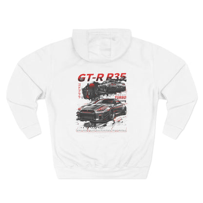 Nissan GT-R R35 Racing Hoodie — Japanese Turbo Sports Car Graphic | MPM Tuning Design