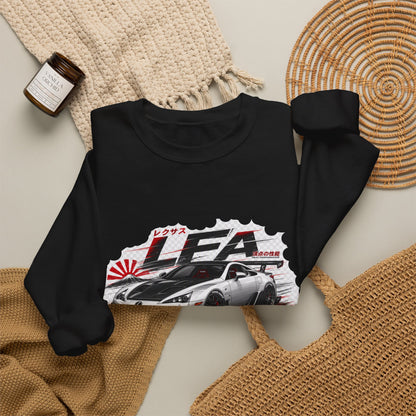 JDM Racing Car Crewneck Sweatshirt — LEA Sports Car Graphic | MPM Tuning Design