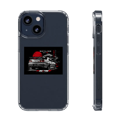 Clear Phone Case — Nissan Skyline GT-R Racing Car Graphic | MPM Tuning Design