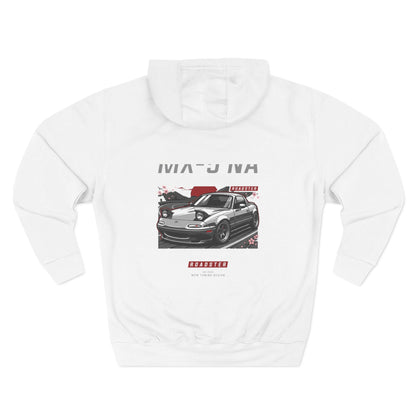 Mazda Miata Racing Hoodie — Retro Sports Car Graphic Fleece | MPM Tuning Design