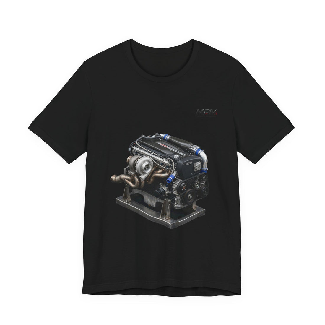 Turbo Engine Illustration T-Shirt — Detailed Graphic Tee | MPM Tuning Design