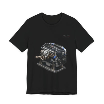 Turbo Engine Illustration T-Shirt — Detailed Graphic Tee | MPM Tuning Design