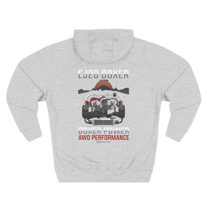 Rugged AWD Performance Hoodie — Off-Road Engine Graphic Fleece | MPM Tuning Design