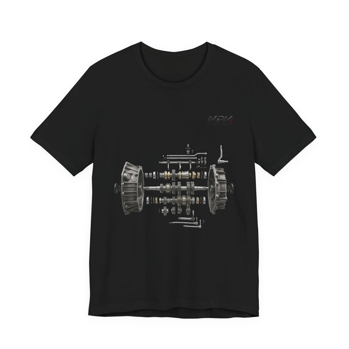 Engine Blueprint Graphic Tee — Mechanical Schematic T-Shirt | MPM Tuning Design