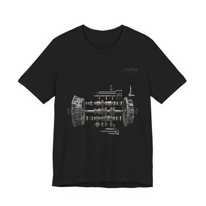 Engine Blueprint Graphic Tee — Mechanical Schematic T-Shirt | MPM Tuning Design