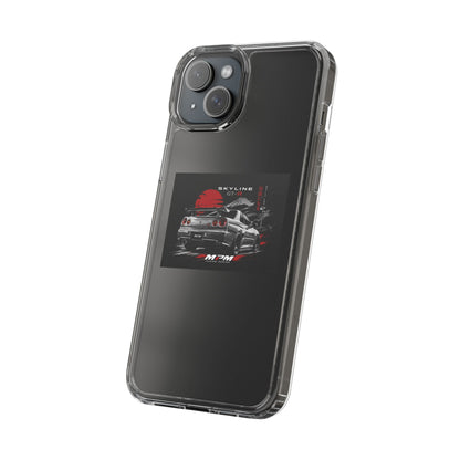 Clear Phone Case — Nissan Skyline GT-R Racing Car Graphic | MPM Tuning Design