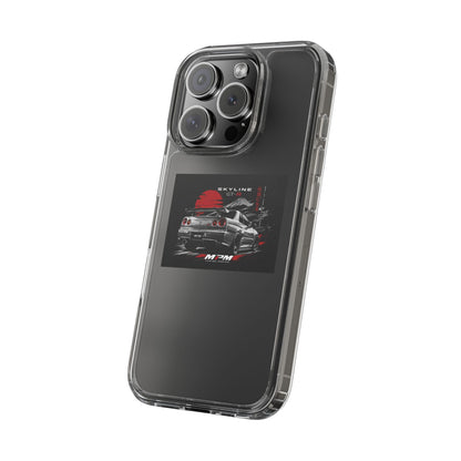 Clear Phone Case — Nissan Skyline GT-R Racing Car Graphic | MPM Tuning Design