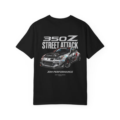 Nissan 350Z Street Attack T-Shirt — JDM Racing Car Graphic Tee | MPM Tuning Design