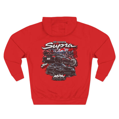 Toyota Supra MK4 Racing Hoodie — JDM Car Graphic Fleece Pullover | MPM Tuning Design
