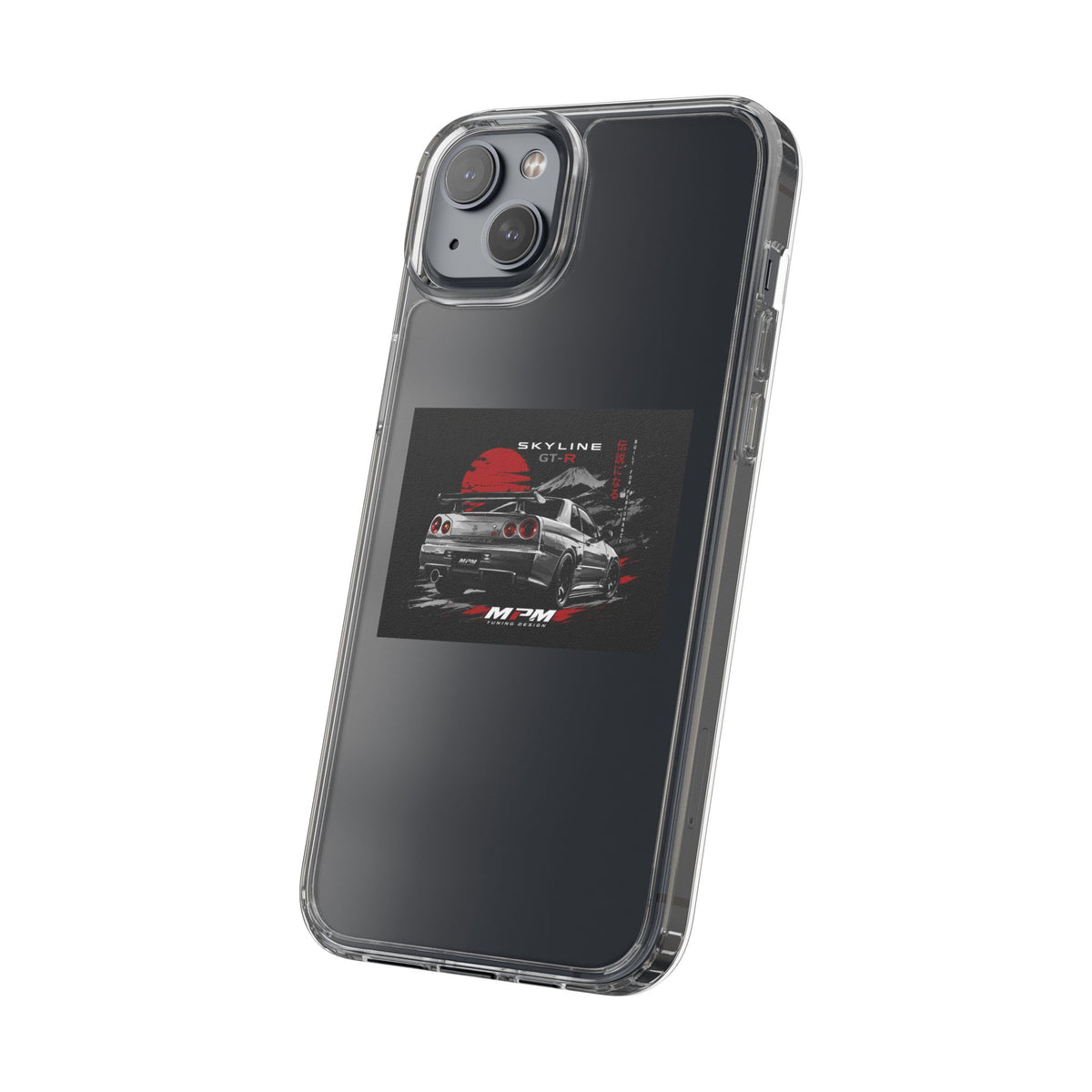 Clear Phone Case — Nissan Skyline GT-R Racing Car Graphic | MPM Tuning Design