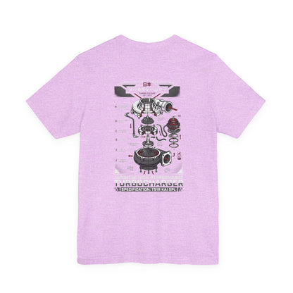 Turbocharger Diagram T-Shirt — Engine Blueprint Graphic Tee | MPM Tuning Design