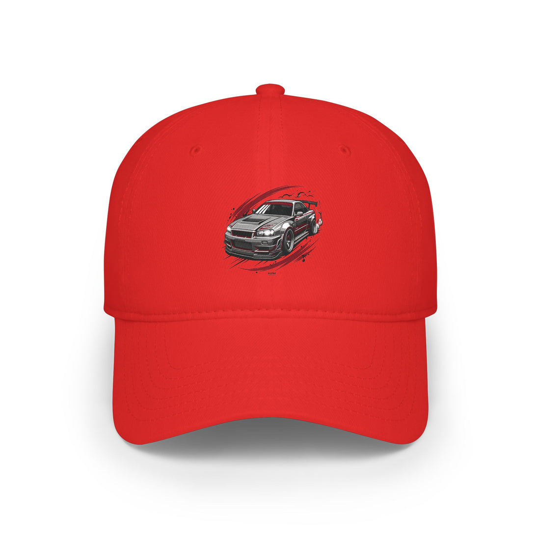 Racing Car Sketch Low Profile Baseball Cap — Car Enthusiast Hat | MPM Tuning Design