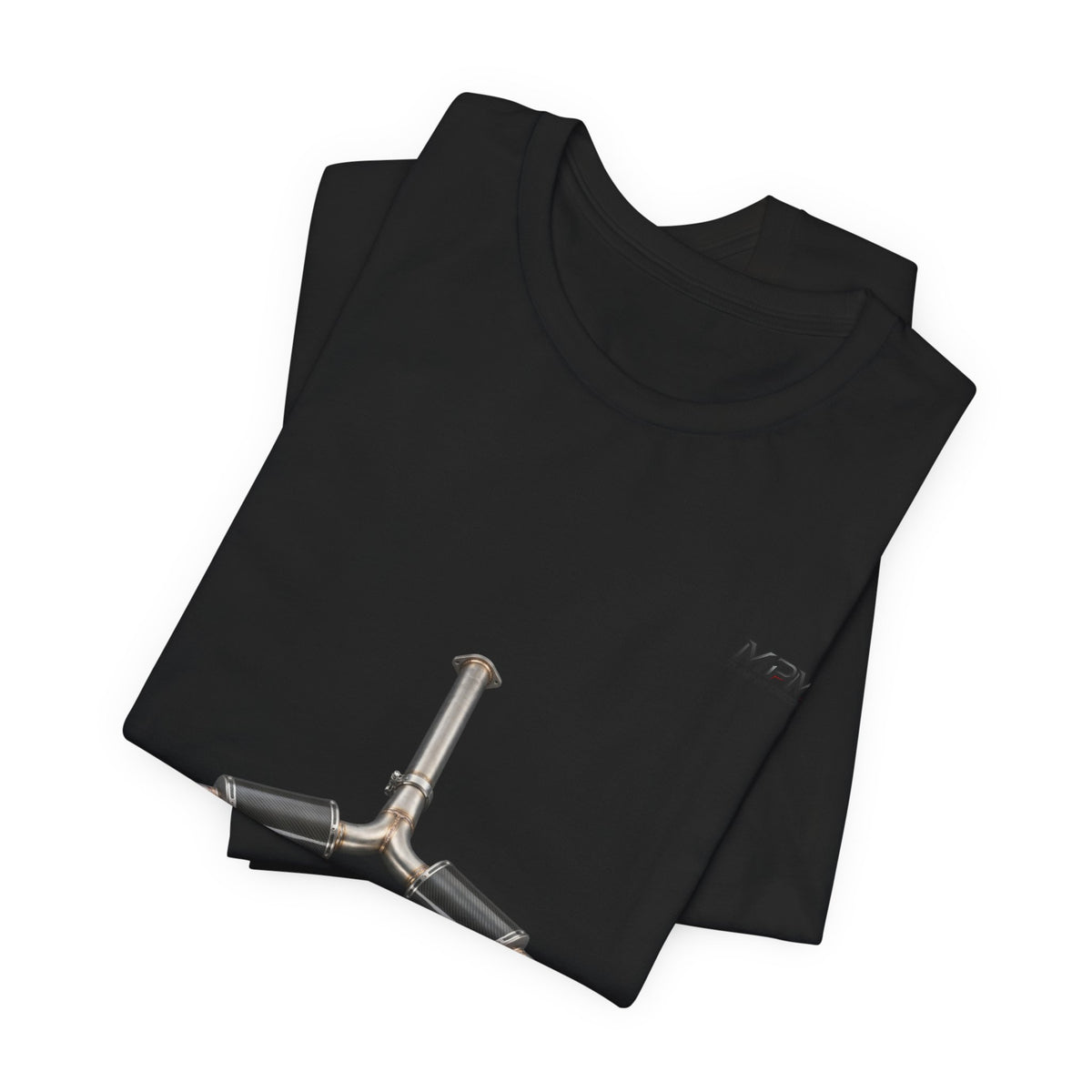 Exhaust Tip Graphic Tee — Quad Burnt Tip Muffler T-Shirt | MPM Tuning Design