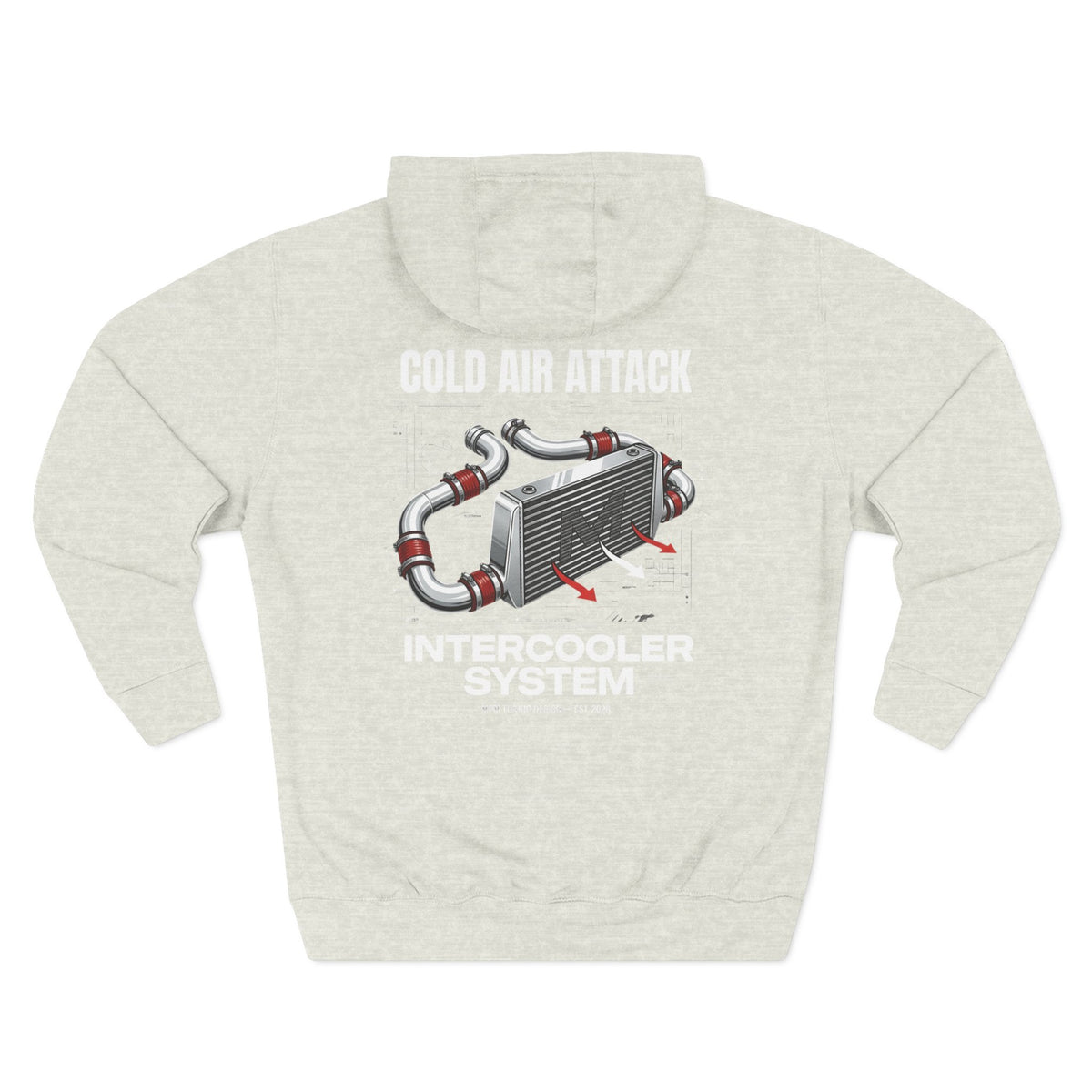 Cold Air Attack Hoodie — Intercooler Graphic JDM Fleece | MPM Tuning Design