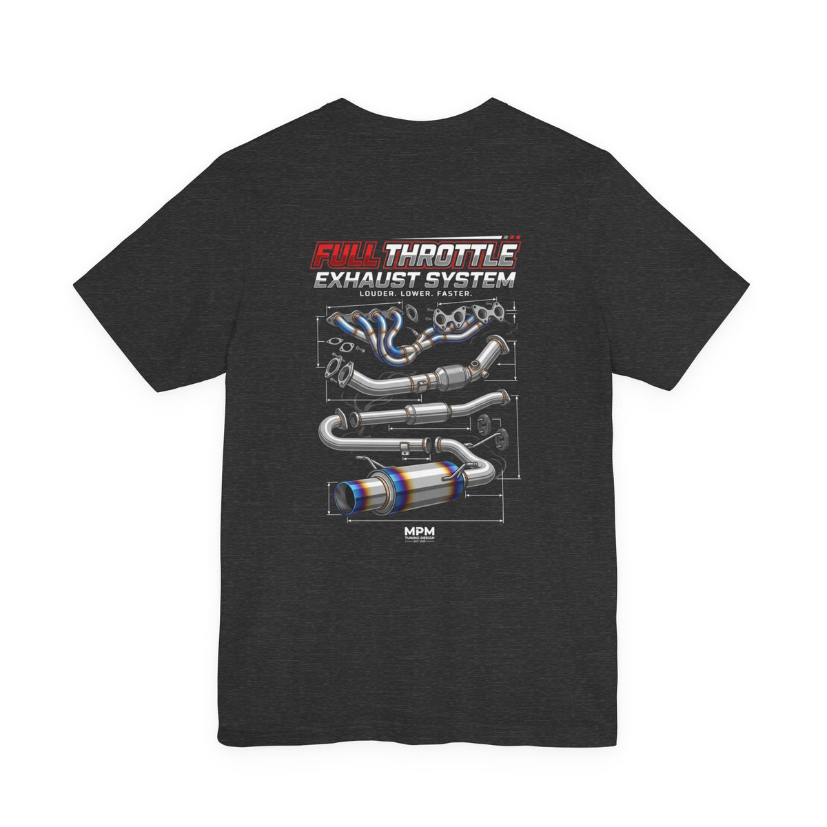 MPM Exhaust System Graphic T-Shirt – Full Throttle Edition