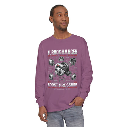 Turbocharger Boost Pressure Long Sleeve Tee — JDM Graphic | MPM Tuning Design