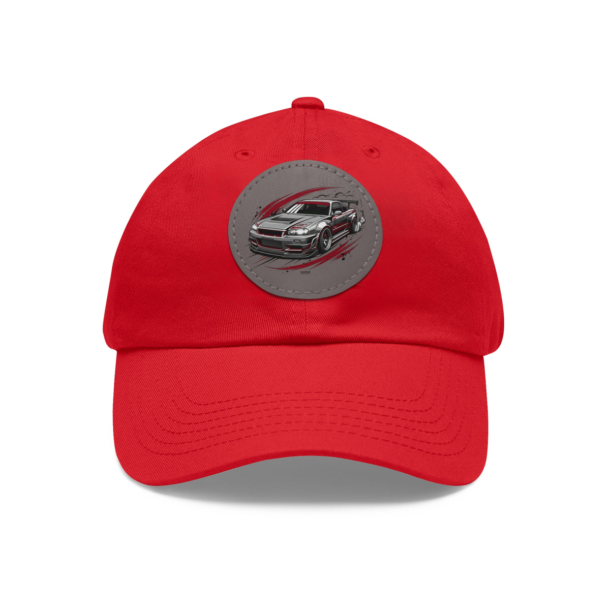 Racing Car Leather Patch Dad Hat — Vintage Sport Sedan Cap | MPM Tuning Design