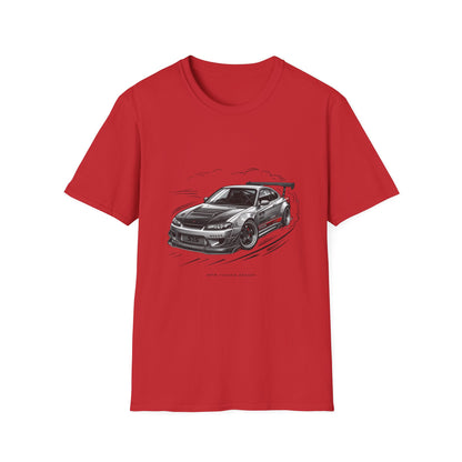 Car Drift T-Shirt — Black Sports Coupe Illustration Tee | MPM Tuning Design
