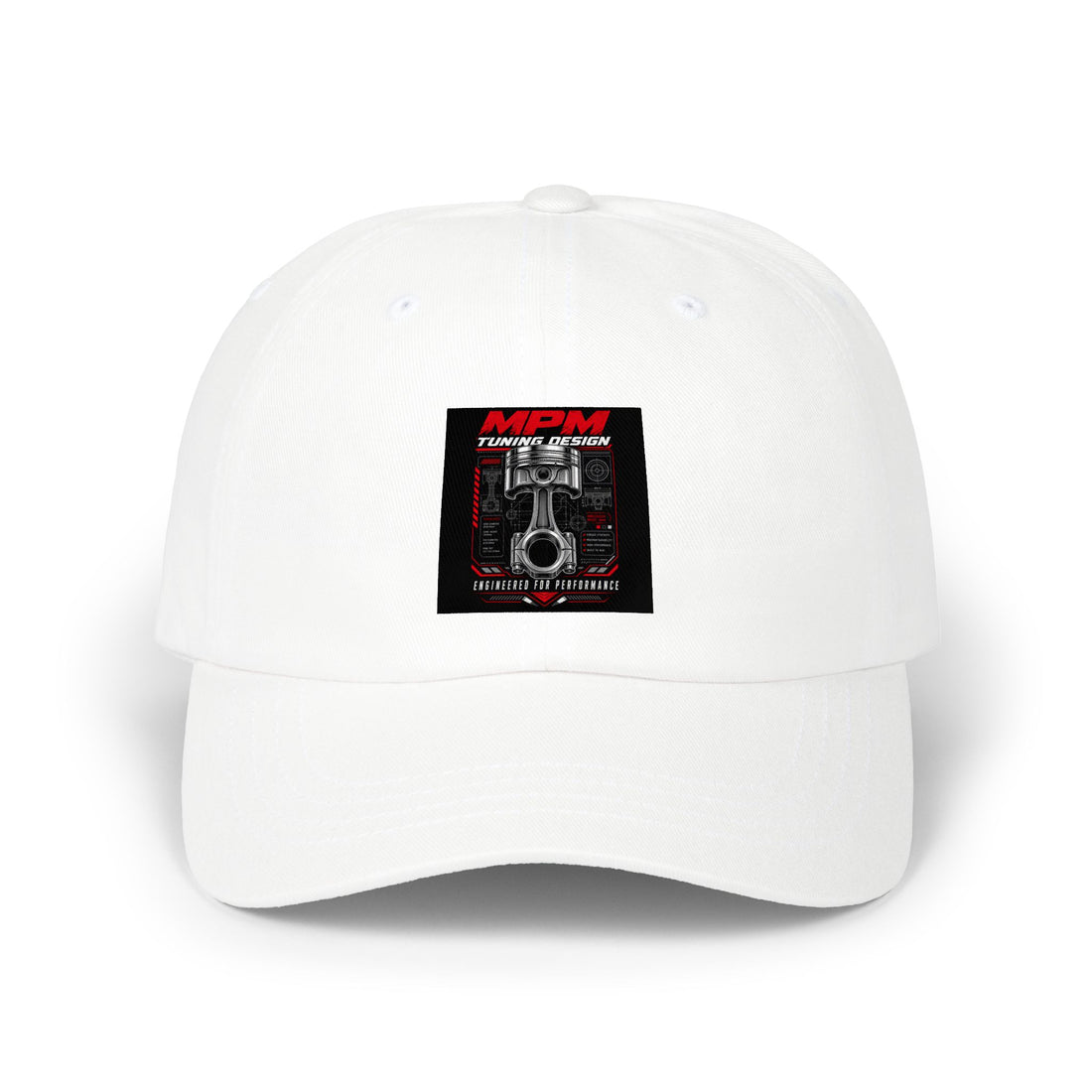 MPM Engine Tech Vintage Piston Dad Cap — Classic Embroidered Hat | MPM Tuning Design