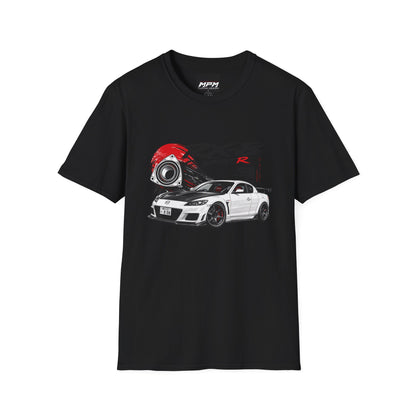 Mazda RX-8 Spirit R T-Shirt — Rotary Sports Car Graphic Tee | MPM Tuning Design