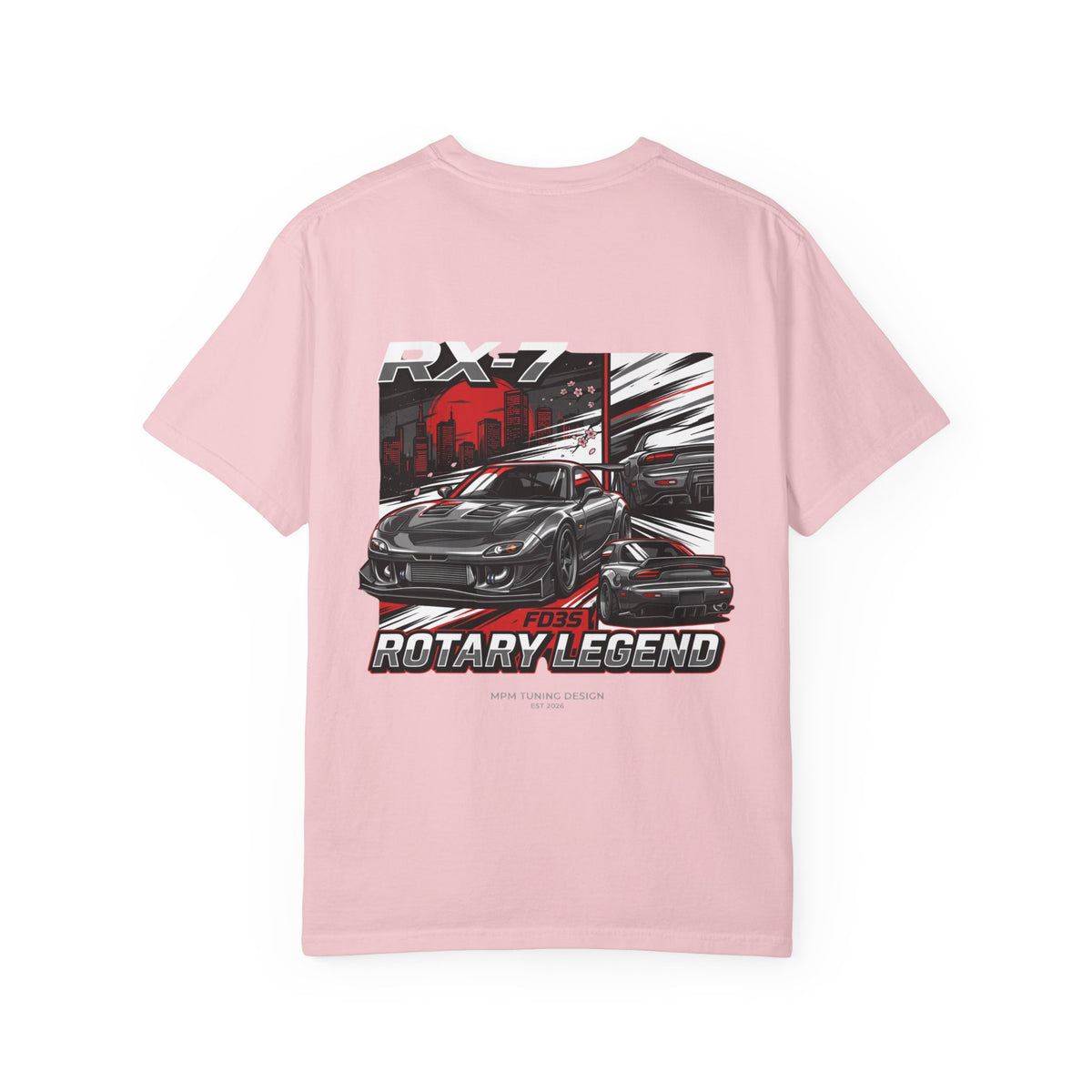Mazda RX-7 Rotary Legend T-Shirt — JDM Sport Car Graphic Tee | MPM Tuning Design