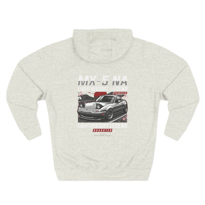 Mazda Miata Racing Hoodie — Retro Sports Car Graphic Fleece | MPM Tuning Design