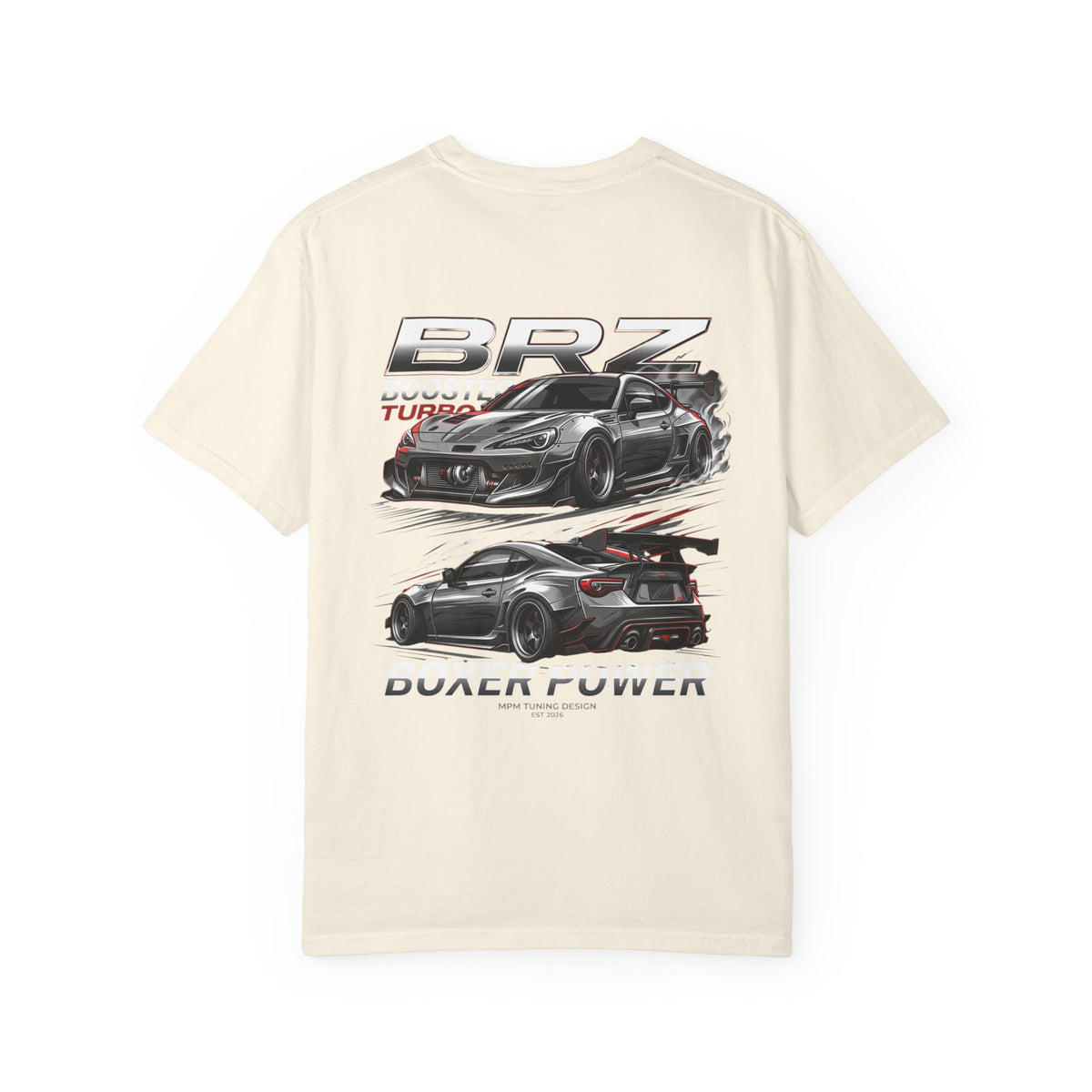 Subaru BRZ Twin Turbo Racing T-Shirt — JDM Drift Car Graphic Tee | MPM Tuning Design